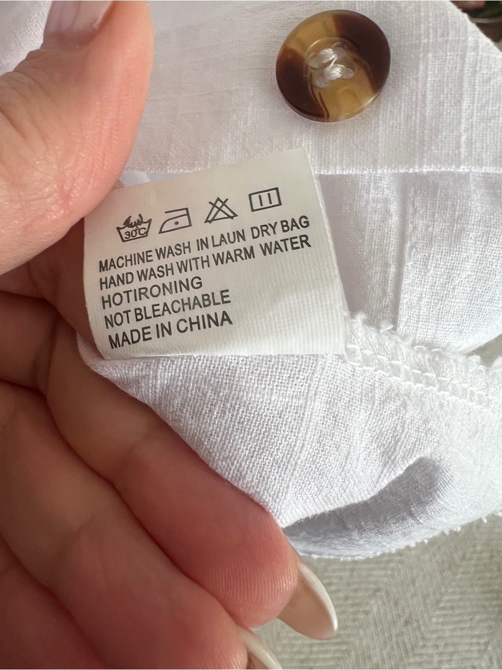 ZAAYO White 100% Cotton Textured Button-Front Shirt – XXL - Picture 8 of 9